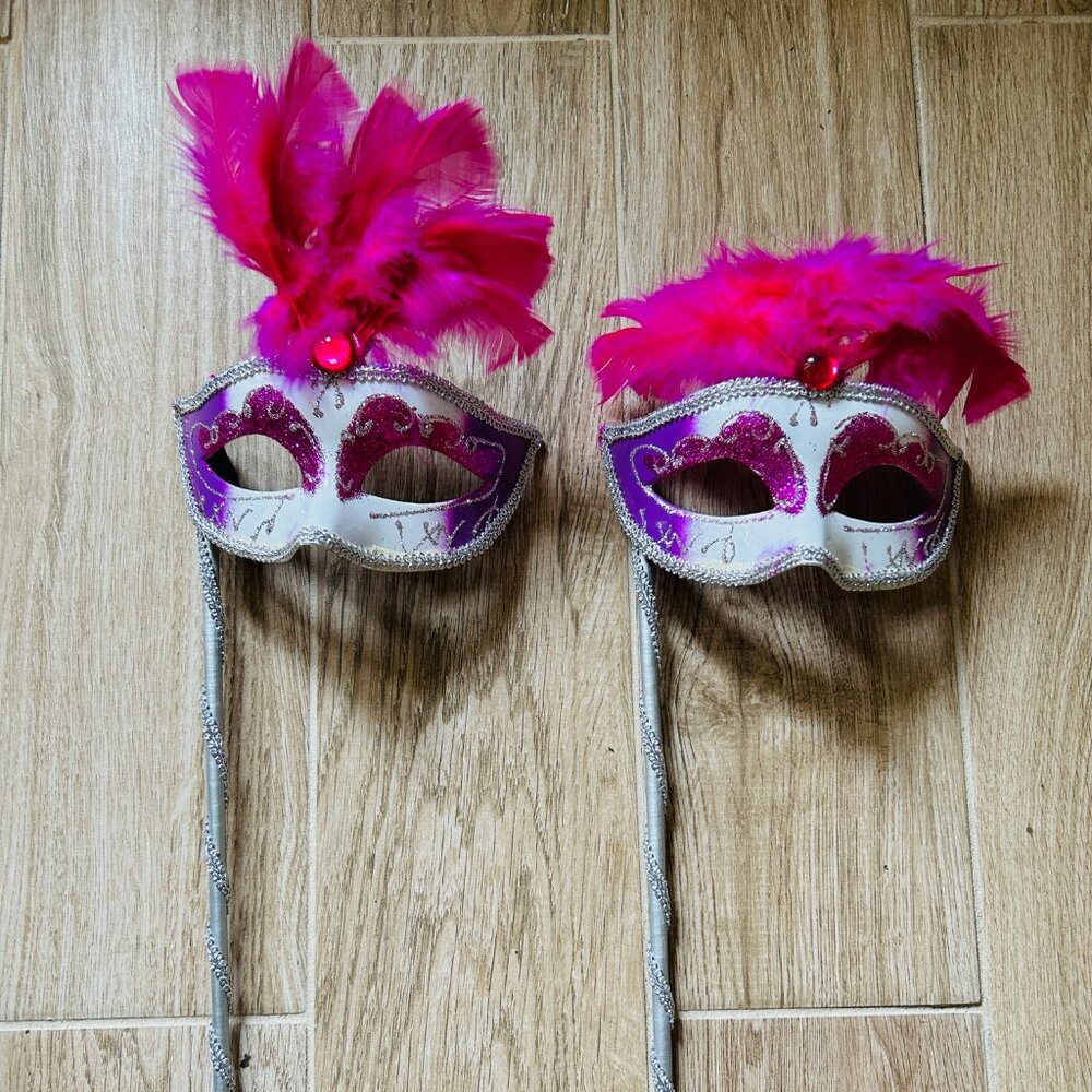 bundle 2 venetian mask carnival ball masquerade
